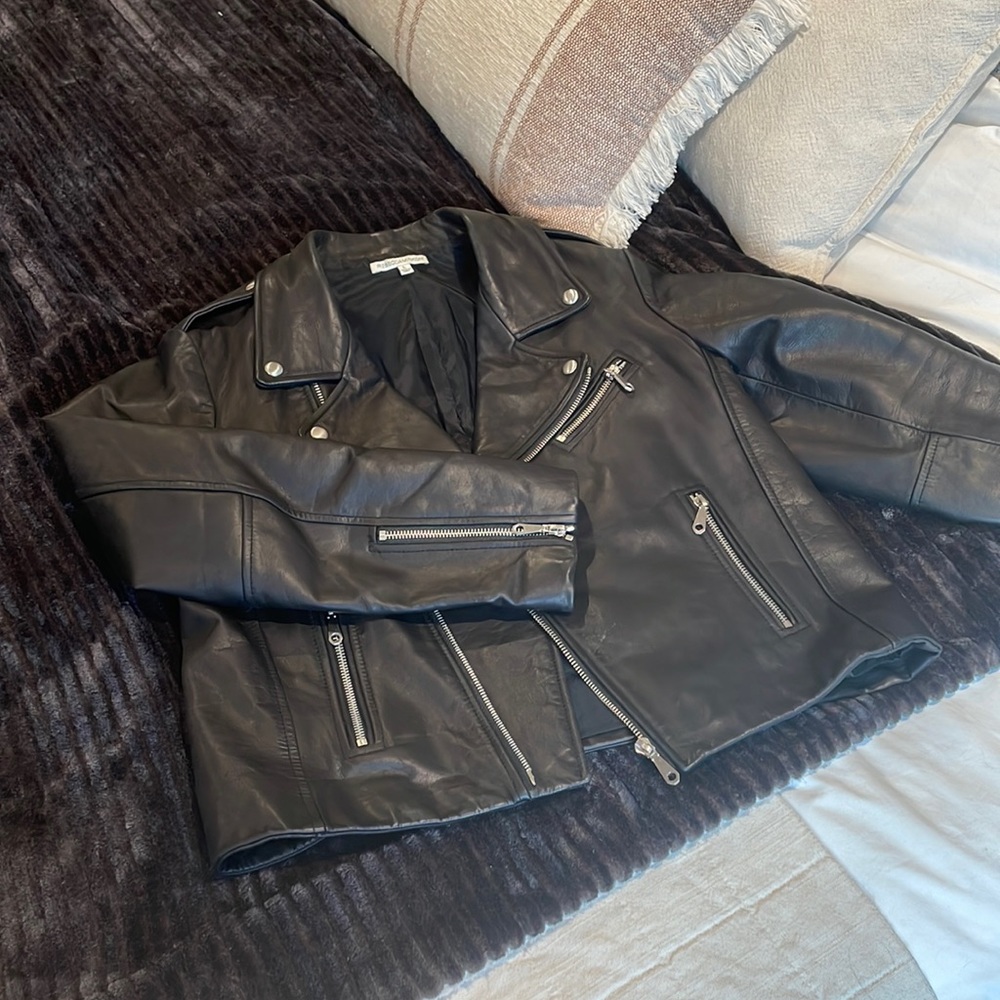Rebecca Minkoff Nana Leather Moto Jacket
